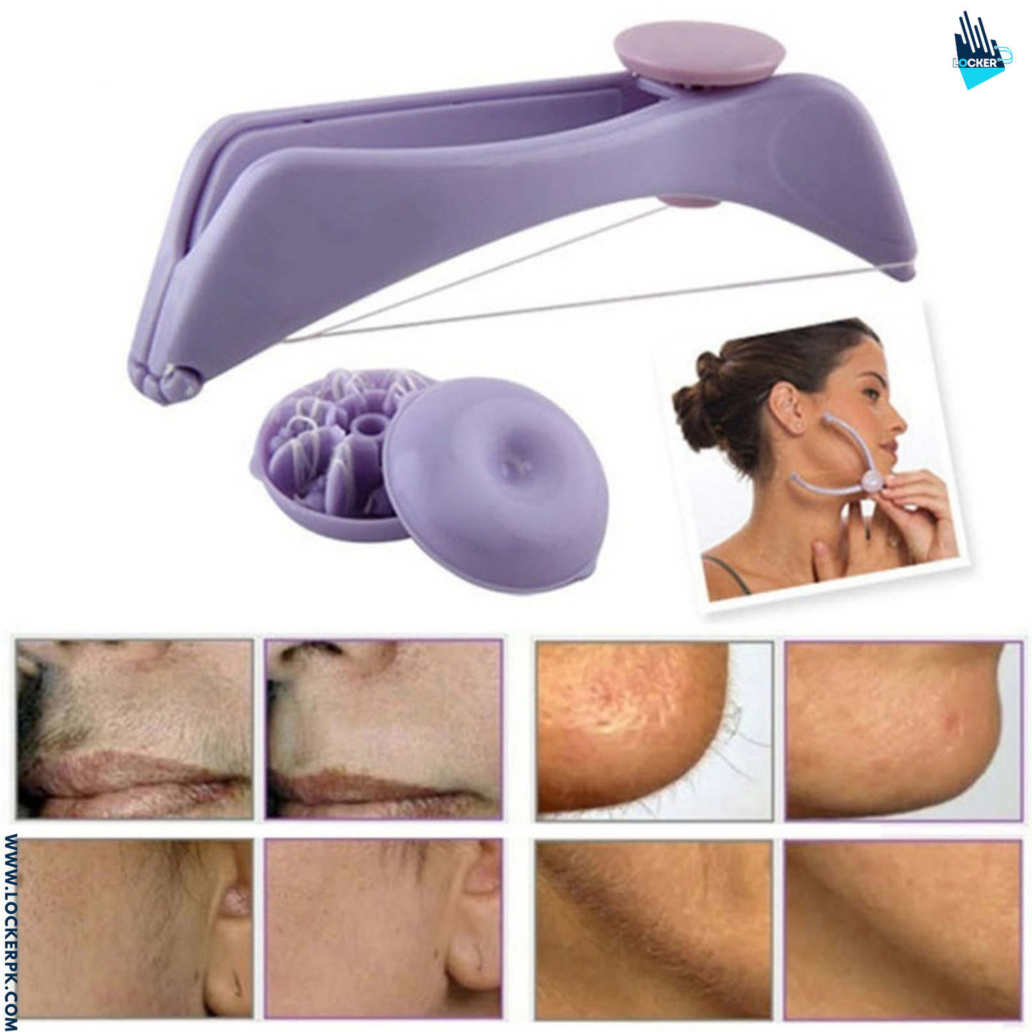 Face & Body Hair Threading Tool – Painless Hair Remover DIY
