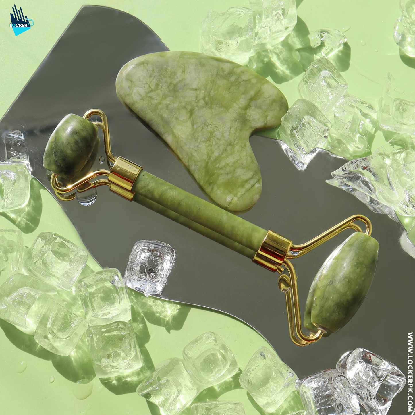 Jade Roller and Gua Sha Stone for Facial