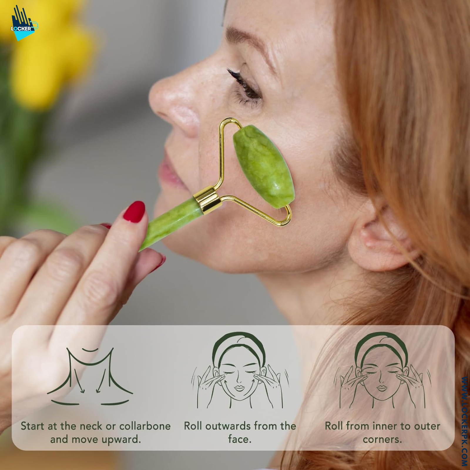 Jade Roller and Gua Sha Stone for Facial
