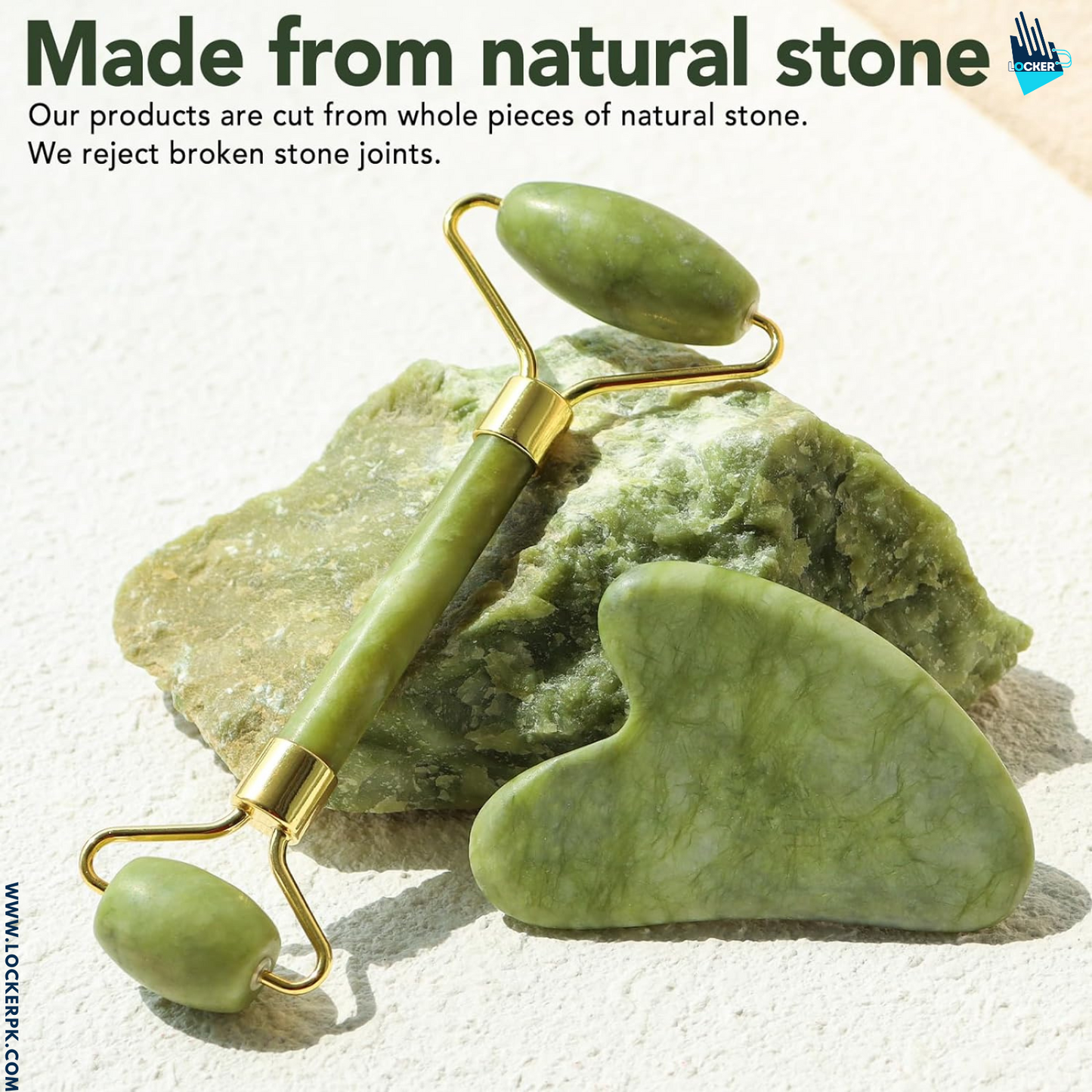 Jade Roller and Gua Sha Stone for Facial