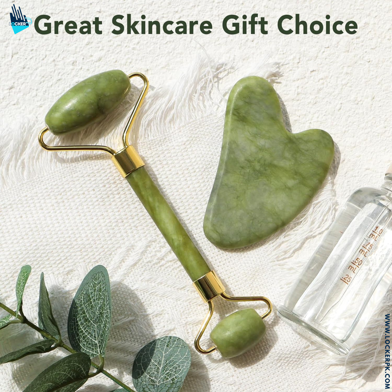 Jade Roller and Gua Sha Stone for Facial
