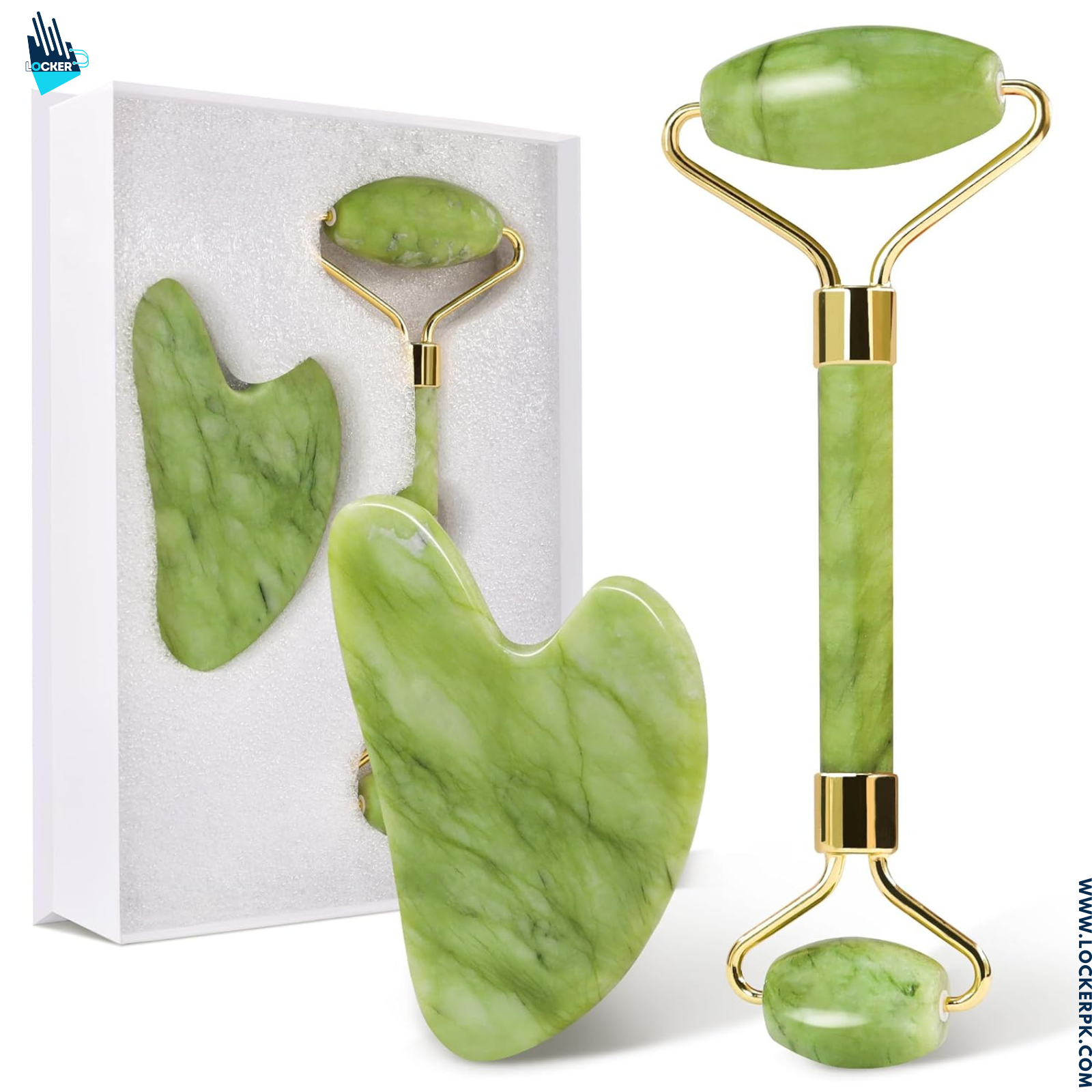 Jade Roller and Gua Sha Stone for Facial