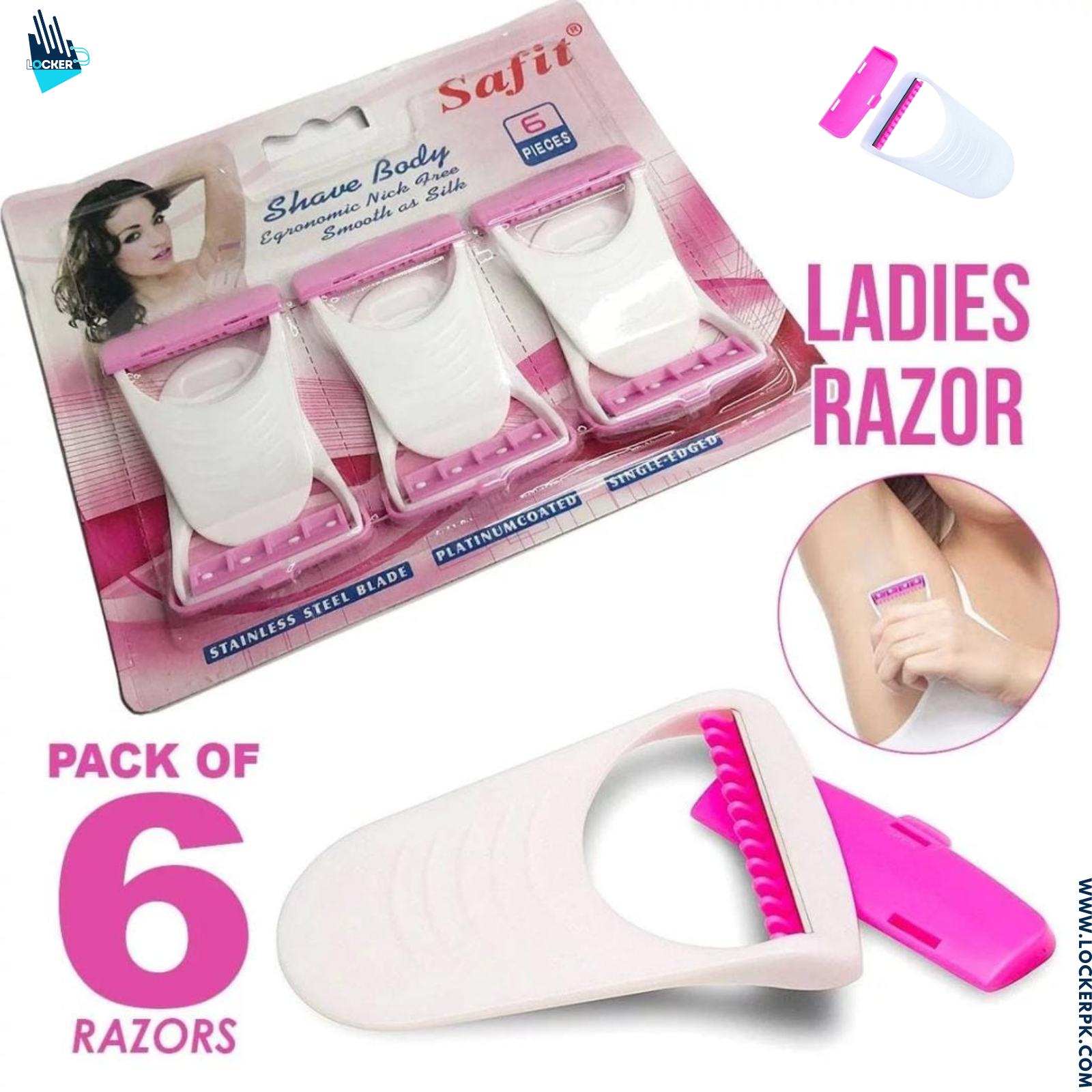 Razors for women and men Pack of 6