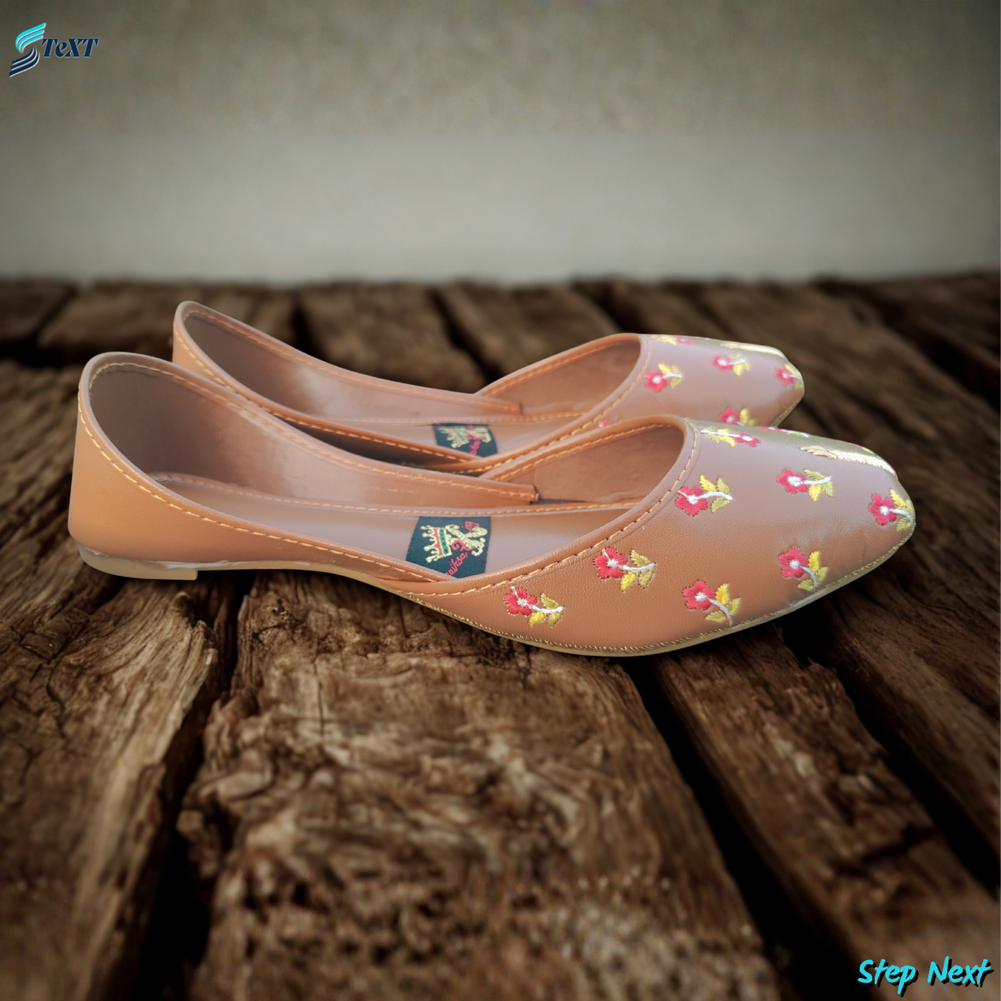 Handmade Fancy Brown Khussa