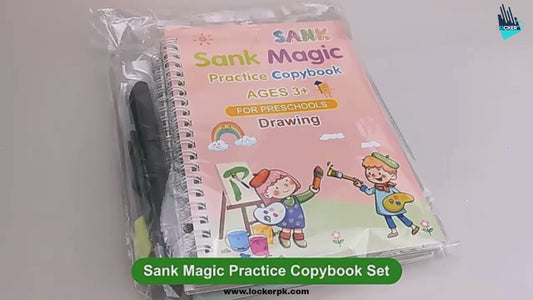 Magic Practice Copybook Set for Kids – Reusable Pack of 4