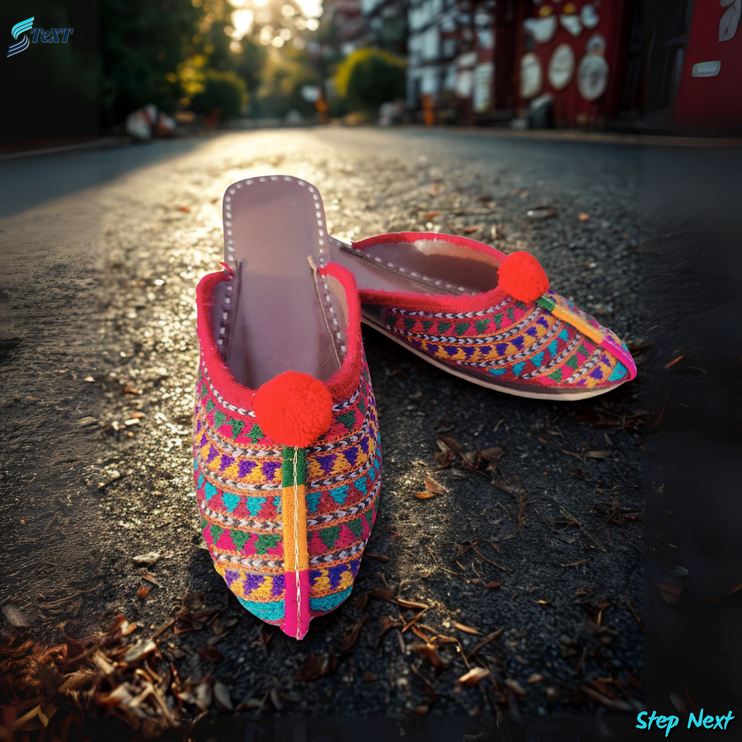 Backless Kolhapuri Khussa for Women – Handmade Leather Shoes